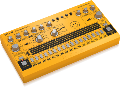 Behringer RD-6-AM Analog Drum Machine - Yellow - Image 3