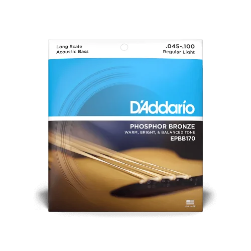 D'Addario Phosphor Bronze Acoustic Bass Strings - .045-.100