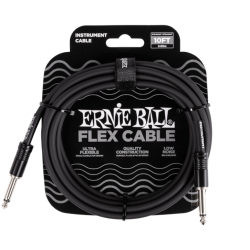 Ernie Ball Flex Instrument Cable – Black – 3M
