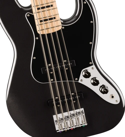 Fender Squier Affinity Series 5 String Active Jazz Bass V - Black - Image 3