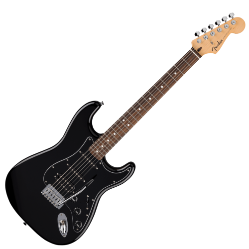 Fender Standard Stratocaster HSS Electric Guitar - Black - Image 2