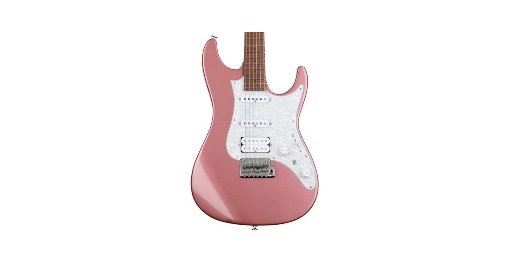 Ibanez Prestige AZ2204 Electric Guitar - Hazy Rose Metallic