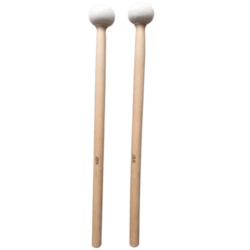 Jinbao Bass Drum Mallets JB1- Length 36cm and Head Size 3.8cm