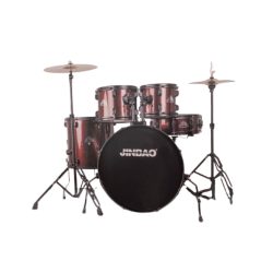 Jinbao JBP221 5 Piece Drum Kit - Red Sparkle