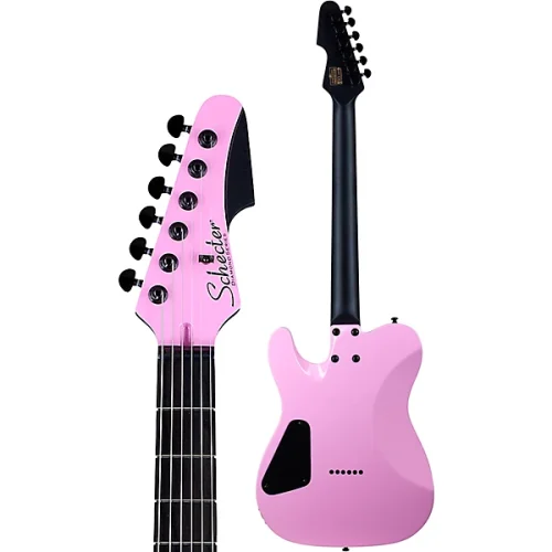 Schecter Machine Gun Kelly Signature PT Electric Guitar - Pink - Image 6