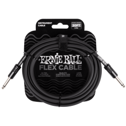 Ernie Ball Flex Instrument Cable Straight/Straight – Black – (6M)
