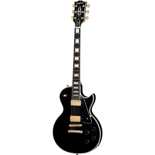Epiphone Les Paul Custom Electric Guitar - Ebony - Image 2