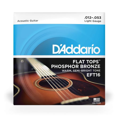 D'Addario Flat Tops Phosphor Bronze Acoustic Guitar Strings