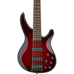 Yamaha TRBX605FM 5-string Bass Guitar - Dark Red Burst