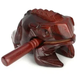 Meinl Percussion Wooden Frog Guiro - Large - Brown Finish