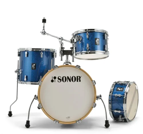 Sonor AQX Jazz 4-piece Shell Pack - Blue Ocean Sparkle