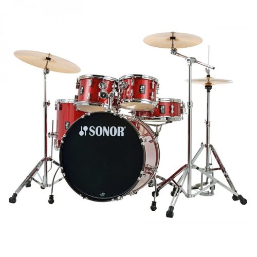 Sonor AQX Studio 5-piece Drum Set - Red Moon Sparkle - Image 2