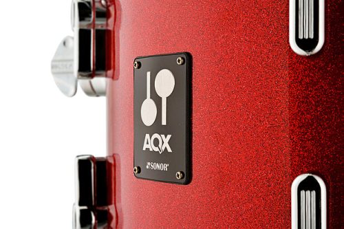 Sonor AQX Studio 5-piece Drum Set - Red Moon Sparkle - Image 3