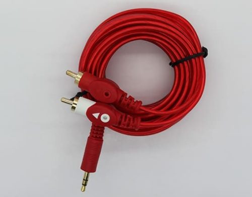 Cyberdyne 3.5mm Stereo Male to 2RCA Male Cable (5m) (Gold)