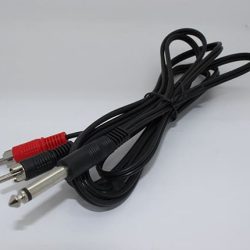 6.35mm Mono Male to 2RCA Male Cable (1.8m)
