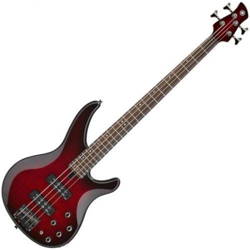 Yamaha TRBX605FM 5-string Bass Guitar - Dark Red Burst - Image 3