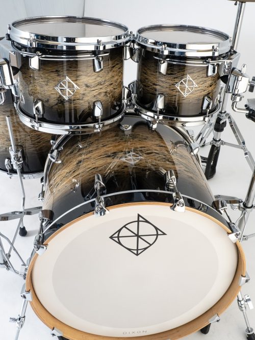 Dixon Artisan 4 Piece Shell Pack - Black Burst - Image 3