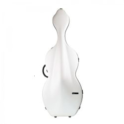 BAM BonBon Hightech Cello Case w/Wheels - White and Brown
