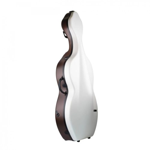 BAM BonBon Hightech Cello Case w/Wheels - White and Brown - Image 2