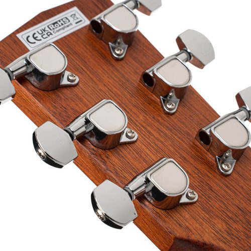 Cort AD Mini M Travelers Guitar - Natural Satin Mahogany - Image 7