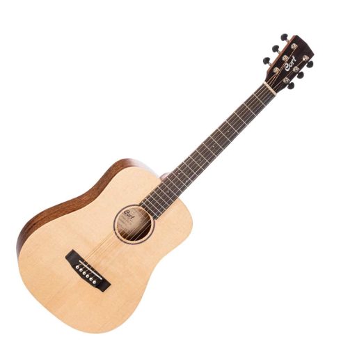 Cort Earth Mini E Adirondack Acoustic Electric Travel Guitar - Image 4