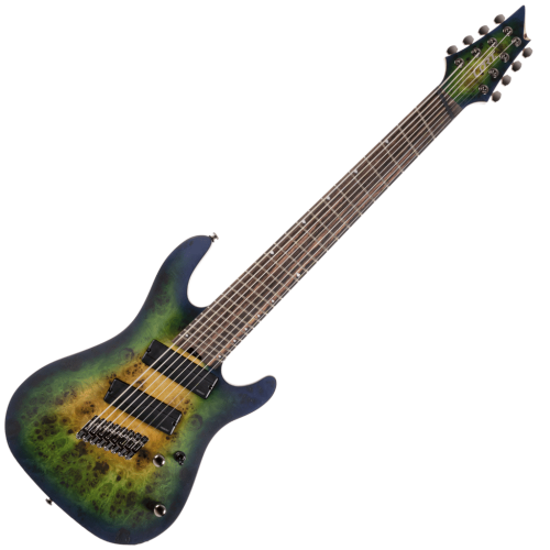 Cort KX508 Multi Scale II 8-String Guitar – Mariana Blue Burst - Image 2