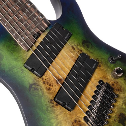 Cort KX508 Multi Scale II 8-String Guitar – Mariana Blue Burst - Image 3