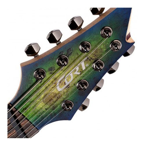 Cort KX508 Multi Scale II 8-String Guitar – Mariana Blue Burst - Image 7