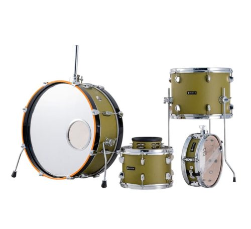 Dixon Little Roomer Shell Pack Drumset - Satin Olive Green - Image 2