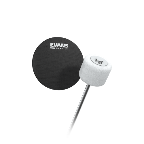 Evans PB1 Single Bass Drum Patch (Pair) - Black Nylon - Image 2