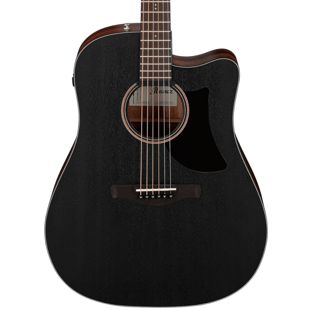 Ibanez AAD190CE Advanced Acoustic Guitar - Weathered Black