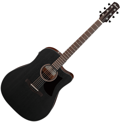 Ibanez AAD190CE Advanced Acoustic Guitar - Weathered Black - Image 2