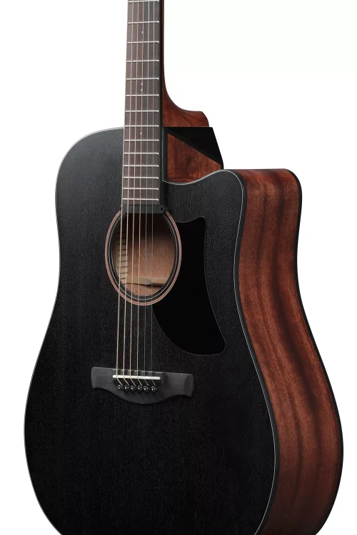 Ibanez AAD190CE Advanced Acoustic Guitar - Weathered Black - Image 3