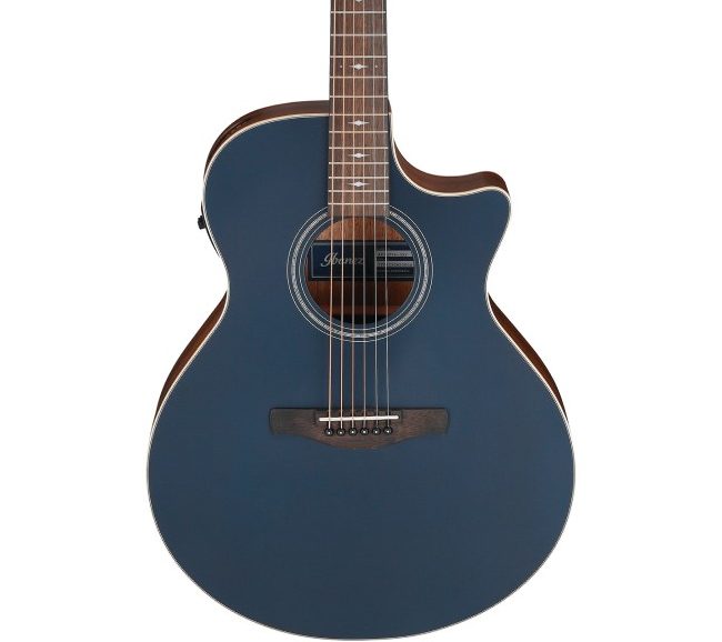 Ibanez AE100 Acoustic-electric Guitar - Dark Tide Blue Flat