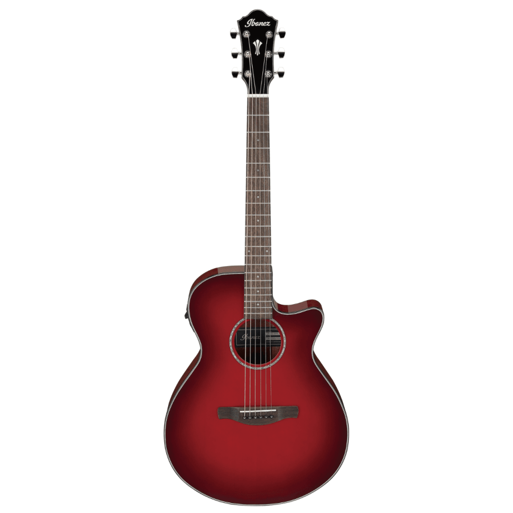 Ibanez AEG51-TRH Acoustic Guitar - Transparent Red Sunburst 