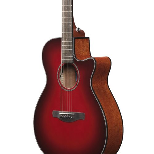 Ibanez AEG51-TRH Acoustic Guitar - Transparent Red Sunburst  - Image 3