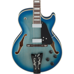 Ibanez George Benson Signature Guitar GB10EM - Jet Blue Burst