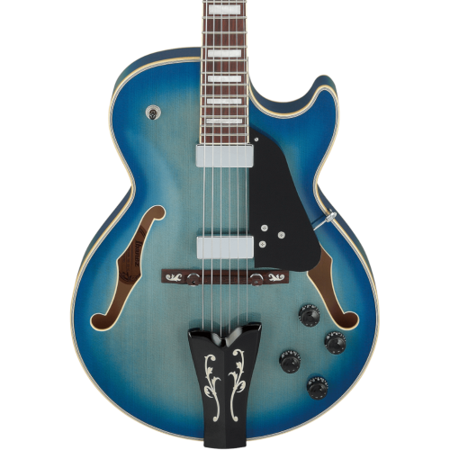 Ibanez George Benson Signature Guitar GB10EM - Jet Blue Burst
