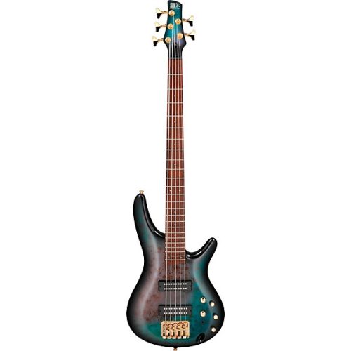 Ibanez SR405EPBDX 5-string Bass Guitar - Tropical Seafloor Burst - Image 4