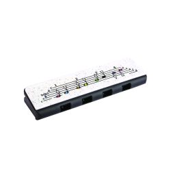 Hohner Speedy 4 Hole Harmonica - Black and White
