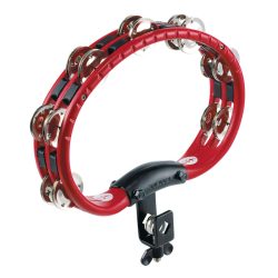 Meinl Percussion ABS Steel Jingle Tambourine - Mountable - Red