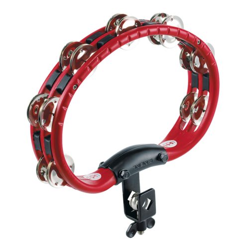 Meinl Percussion ABS Steel Jingle Tambourine - Mountable - Red