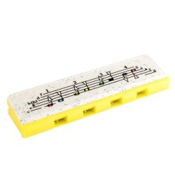Hohner Speedy 4 Hole Harmonica - Yellow and Green