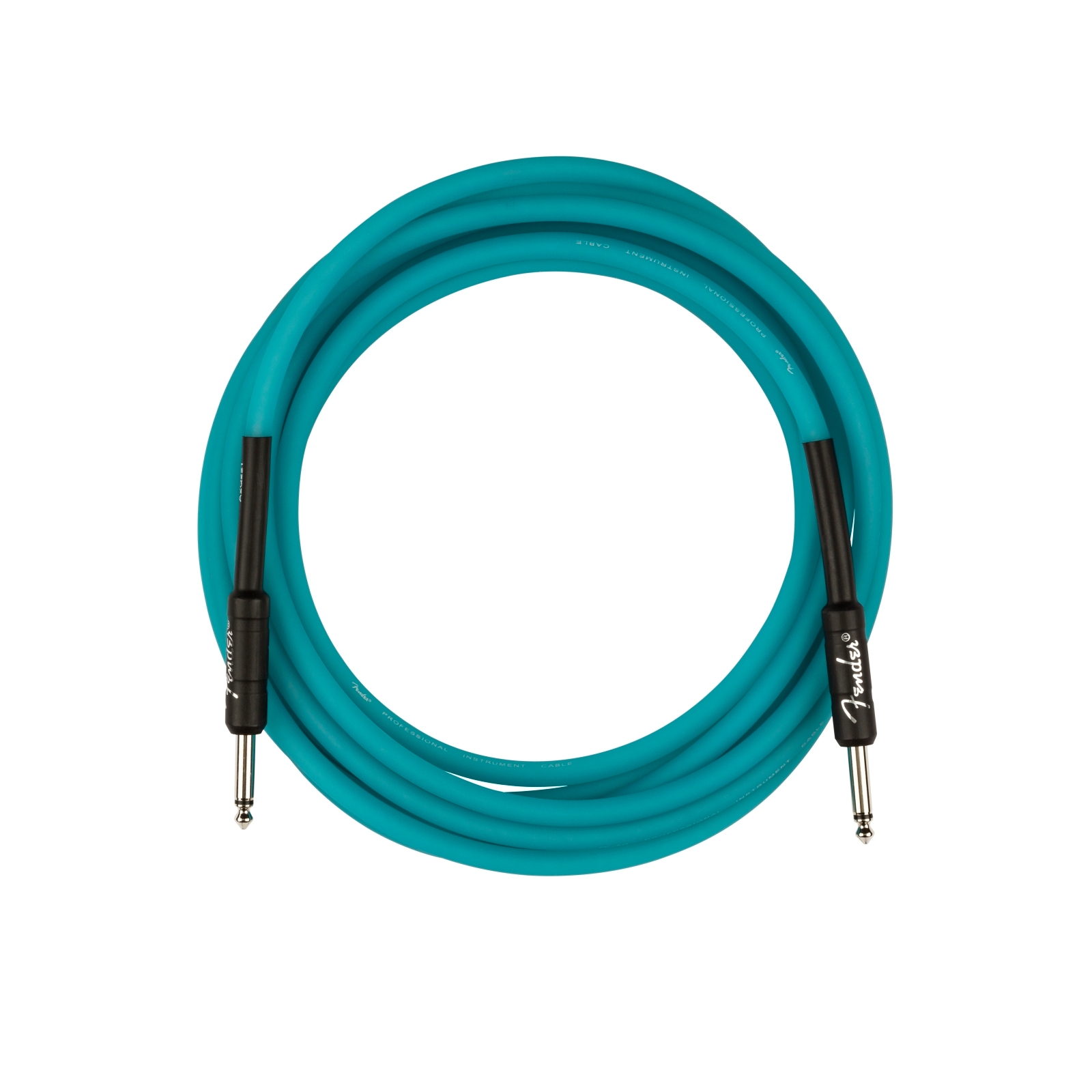 0990818108.jpg Fender Professional Glow in the Dark Blue Instrument Cable, 18.6 Foot - Image 1