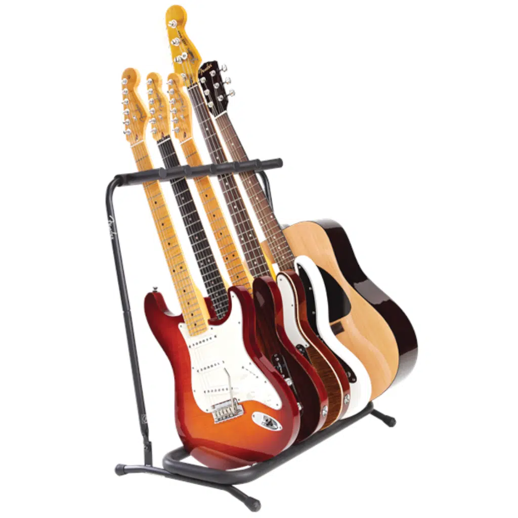 0991808005.webp Fender Multi-Stand for 5 Guitars / Basses - Image 1
