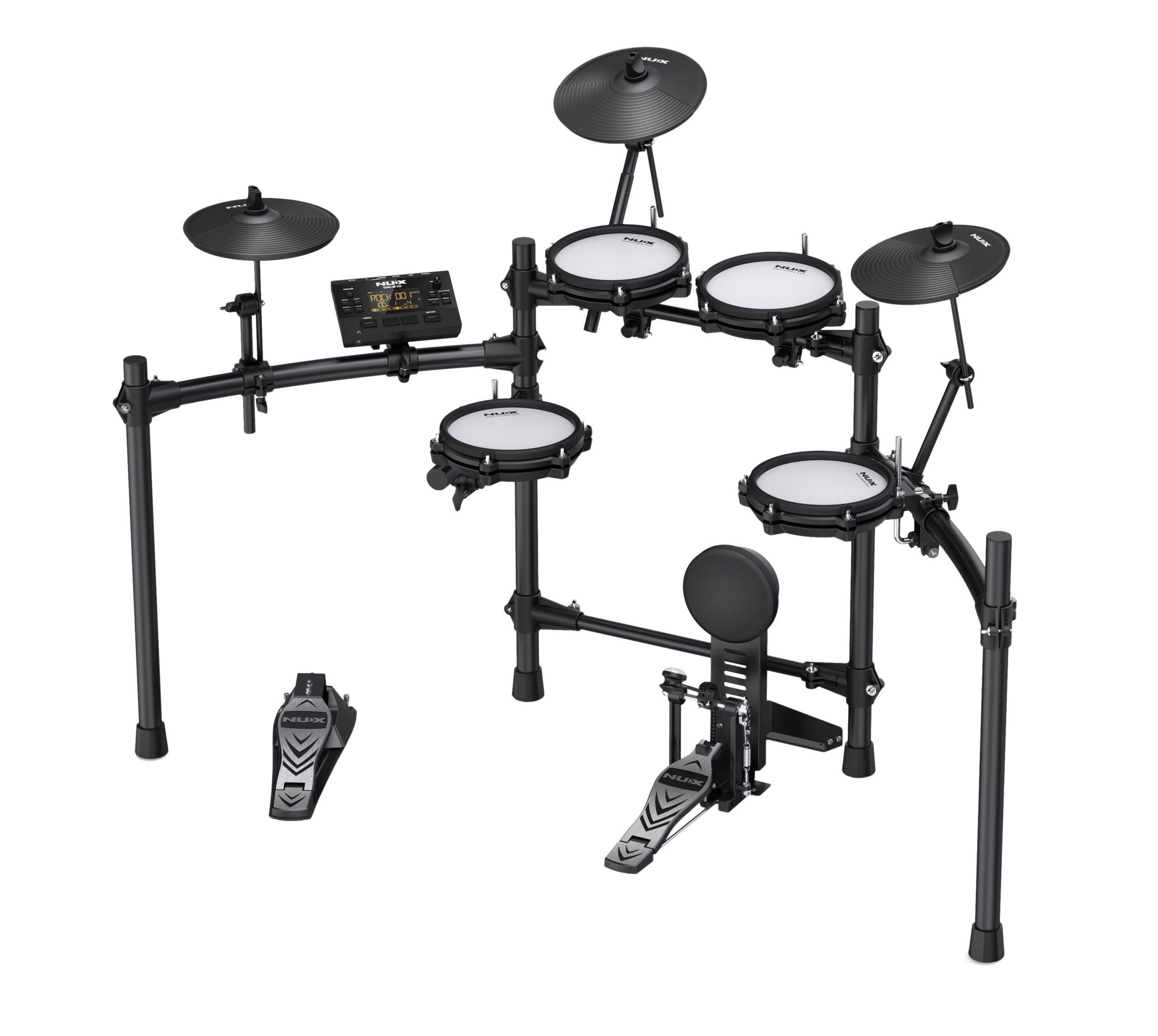 1009637_Nux-DM-210-E-Drum-Set_1-scaled-1.jpeg Nux DM-210 All Mesh Head Electric Drum Kit - Image 1