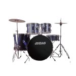 Jinbao JBP221 5 Piece Drum Kit - Blue Sparkle