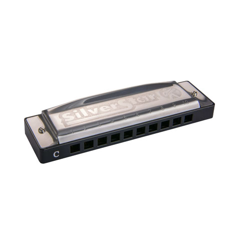 3-1-2.jpg Hohner Silver Star Enthusiast Series Harmonica- Key C - Image 1