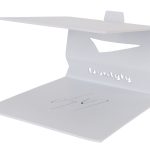 Dualyty 345 Mild Steel Desktop Monitor Stand Pair (White)
