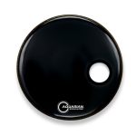 Aquarian Regulator 24 inch Bass Drum Head w/ Offset Hole (Black)
